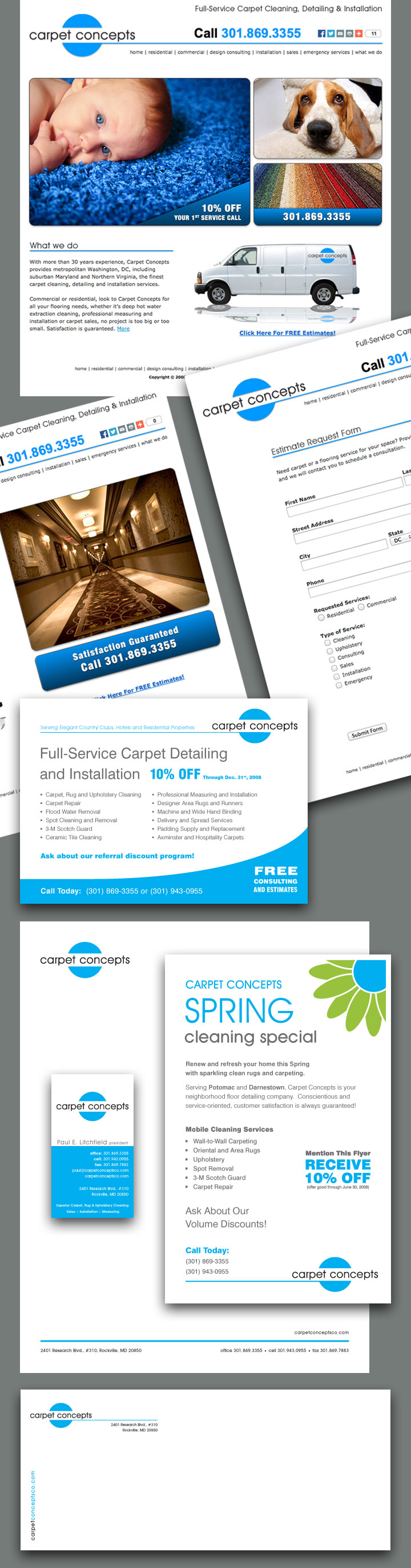 Carpet Concepts Website and Collateral